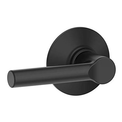 Schlage Broadway Matte Black Passage Lever Right Or Left Handed : Target