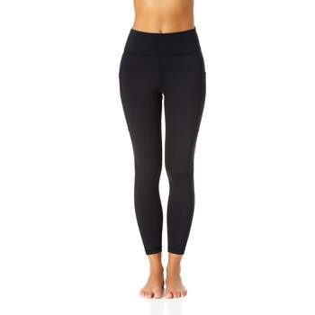 Leonisa High Waisted Legging with Double-Layered Waistband and Breathable  Mesh Cutouts - Black S