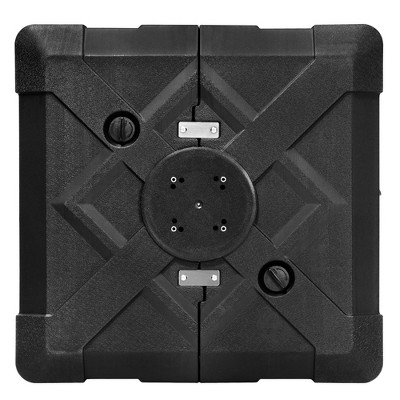 Pellebant Heavy Duty Sand Water Fillable Patio Offset Cantilever Umbrella Base with Wheels