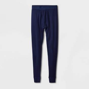 Men's Slim Fit Thermal Underwear Pants - Goodfellow & Co™ Navy Blue L