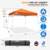 EAGLE PEAK Slant Leg Pop-up Canopy Tent Easy One Person Setup Instant Outdoor Beach Canopy Folding Portable Sports Shelter - 3 of 4