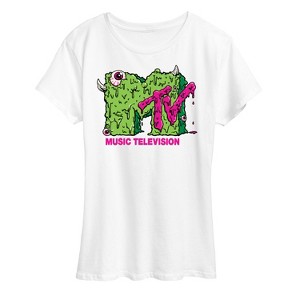 Women's - MTV - Slime Logo Short Sleeve Graphic T-Shirt - 1 of 4