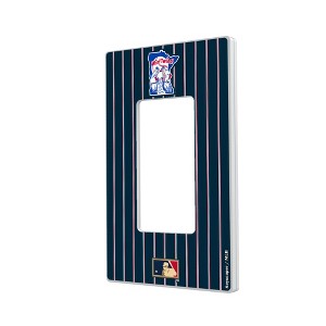 MLB Cooperstown Central Teams Pinstripe Hidden-Screw Light Switch Plate for Single Rocker - 1 of 4