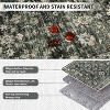 Vintage Washable Area Rug - Non-Slip Oriental Low Pile Carpet Soft Foldable Non-Shedding Floor Cover for Living Room Dining Room Dorm Office - 4 of 4