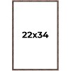 PosterPalooza | 22x34 Bamboo Picture Frame, UV Acrylic, 4 Finishes - Brown, Black, Gold, and Natural - 2 of 4