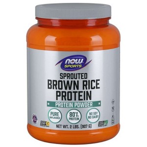 Sprouted Brown Rice Protein Powder by Now Foods  -  2 lbs Powder - 1 of 2