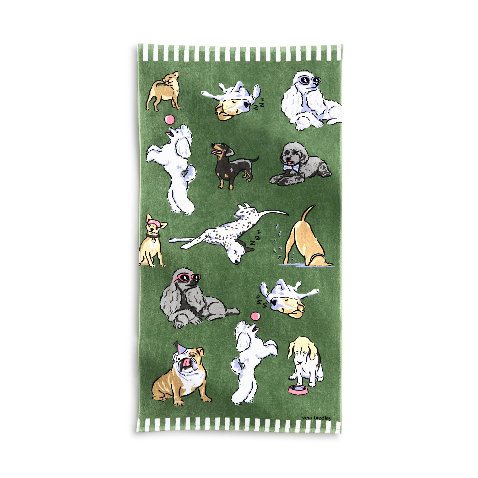 Vera Bradley Women's Outlet Cotton Looped Terry Essential Beach Towel Dog Park