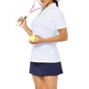 Women's Golf Polo Short Sleeve Shirts Lightweight Moisture Wicking Collared T Shirt Quick Dry - 3 of 4