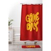 Deny Designs 'Game Day' Red and Yellow Shower Curtain - 3 of 3
