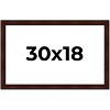 PosterPalooza | Distressed Brown Picture Frame - UV Acrylic, Backing Board, Hanging Hardware Included - 2 of 4