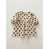 MyKids-USA Best Selling Autumn Girls Polka Dots Pattern Crew Neck Long Sleeves Dress - 2 of 4