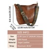 Hobo Bags Vegan Leather Crossbody Bag Guitar Strap Shoulder Purses with Zipper Handbags for Women (Brown) - 2 of 4