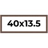 PosterPalooza | 40x13.5 Wide Barnwood Picture Frame, UV Acrylic, 6 Finishes - Grey, Brown, White, and Black - 2 of 4