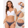 INSPIRE CHIC Women's Unlined Satin Invisible Bikini Comfortable No-Show Thongs 6 Packs - image 3 of 4