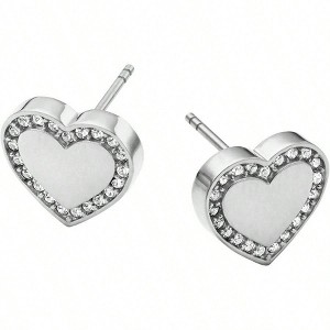 Silver - Tone Stud or Drop Earrings for Women, Stainless Steel - 1 of 4