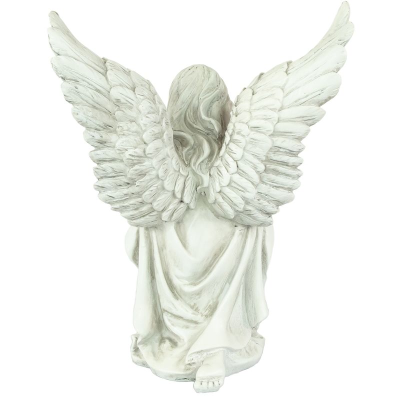 Northlight 13" Kneeling Praying Angel Religious Outdoor Patio Garden Statue - Gray, 5 of 6