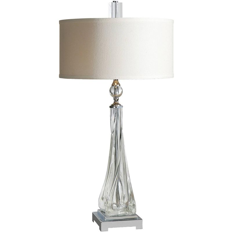 Uttermost Grancona 31 3/4" Clear Twisted Glass Table Lamp, 1 of 2