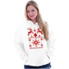 Ugly Christmas Reindeer Pattern Hoodie Sweatshirt Women Men Brisco Brands - 4 of 4
