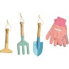 Kinderific Kids Gardening Tool Set  STEM Learning Kit with Tote Bag, Spade, Watering Can, Rake, Fork, Trowel & Gloves - 2 of 4