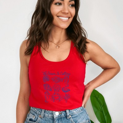 Simply Sage Market The Ocean Is Calling Collage Racerback Tank