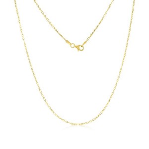 Classic Gold 14K Yellow Gold, 3+1 Anchor Chain - Available Sizes: 16 , 18 , 20 Inches - 1 of 3