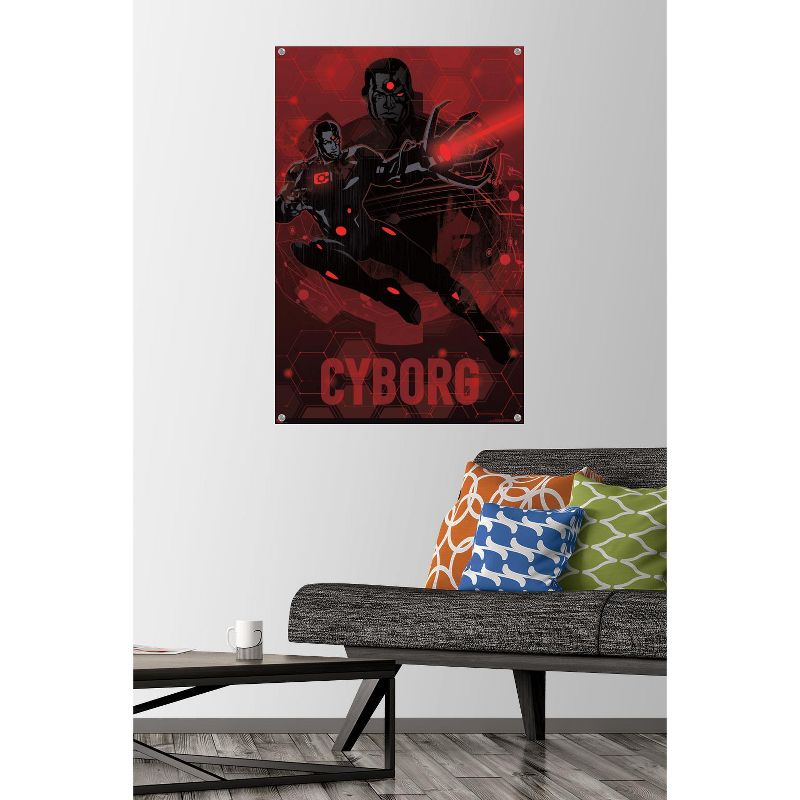Trends International DC Comics: Dark Artistic - Cyborg Unframed Wall Poster Prints, 2 of 7