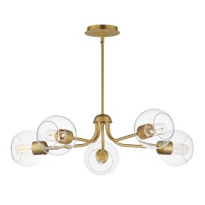Maxim Lighting Knox 5 - Light Chandelier in  Natural Aged Brass - 1 of 4