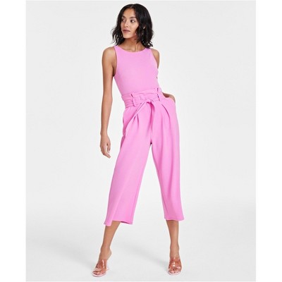 bar III Womens Paperbag Jumpsuit