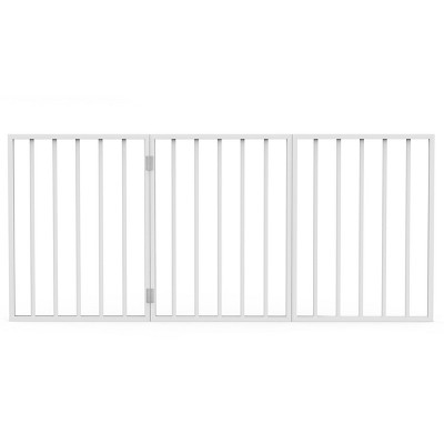 Pet Adobe Freestanding Pet Gate – 54" x 24", White