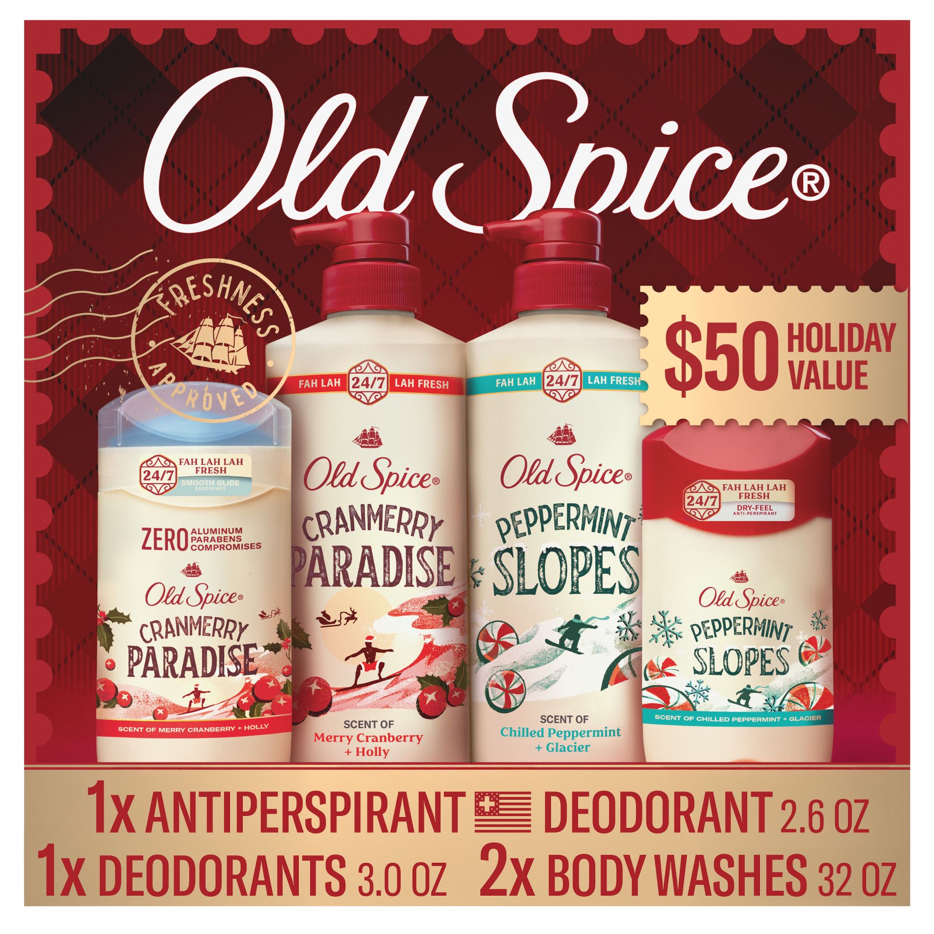 Old Spice Holiday Far Far Away Bath and Body Gift Set - 4pc