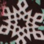 black - winter snowflake