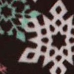 black - winter snowflake