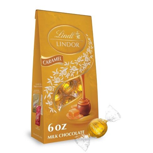 Lindt LINDOR Holiday Milk Chocolate Candy Truffles Wrapped Gift Box (10.1  oz)