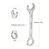 Unique Bargains 30Cr13 Stainless Steel Auto Repair Offset 12-Point Box End and 15° Angled Combination Wrenches 2 Pcs - 2 of 4