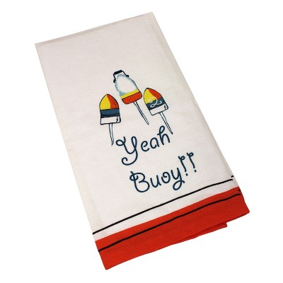 Beachcombers 22" Cotton Yeah Buoy! Tea Towel
