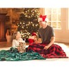 Chanasya "Best Dad" Plaid Throw Blanket - Plush Fluffy Fleece - 3 of 4