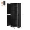 70" Tall Pantry Cabinet, Kitchen Pantry Storage Cabinets with 2 Door and 3 Adjustable Shelves, for Kitchen, Dining Room, Living Room and Bathroom - 2 of 4