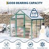 GustoWave  6×6 Ft Walk-In Greenhouse Ideal For Outdoor And Seasonal Garden Planting - 3 of 4