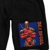 Marvel Universe Deadpool Men's Black Lounge Shorts - image 2 of 4