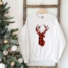Simply Sage Market Women's Graphic Sweatshirt Buffalo Plaid Reindeer - 3 of 3