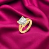 Slickblue Luxurious Elegant Crystal Solitaire Ring with 5 Ct. Cubic Zirconia - 2 of 3