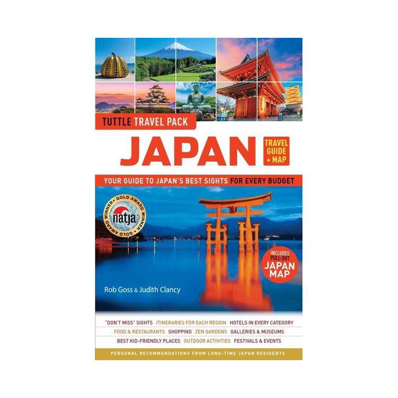 Japan Travel Guide + Map: Tuttle Travel Pack - (Tuttle Travel Guide & Map) by  Rob Goss & Judith Clancy (Paperback), 1 of 2