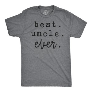 Mens Best Uncle Ever T shirt Funny Gift for Brother Awesome Top for Siblings - Crazy Dog Men's T Shirt - 1 of 4