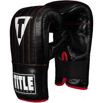 Title Boxing Professional Old School Leather Bag Gloves 3.0 - Large - Black  : Target