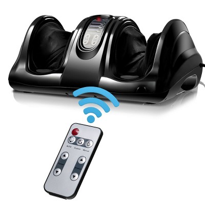 Costway Shiatsu Foot Massager Kneading and Rolling Leg Calf Ankle w/Remote Black New