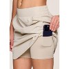 RBX Active Women's Longer Length Quick Drying Lightweight Travel Tennis Golf Skirt with Built-In Shorts and Pockets - 2 of 4