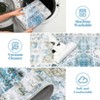 Vintage Carpet Washable Carpet Soft Imitation Wool Living Room Carpet Non-slip Vintage Distressed Decorative Carpet Oriental Print Easy-to-Clean - 3 of 4