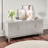 70.07" Large 4-Door Storage Cabinet, Solid Wood & MDF Sideboard with Adjustable Shelves, Modern Buffet for Living Room Kitchen Hallway - 4 of 4