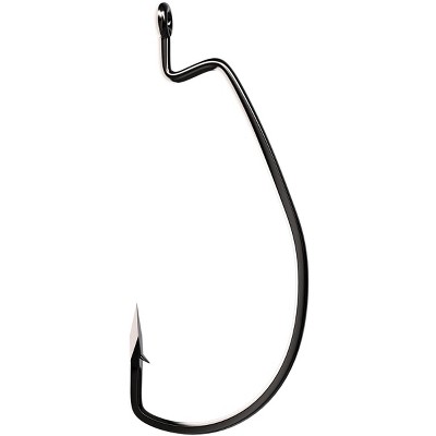 VMC Ringed Wide Gap Hook Black Nickel 2/0, One Size