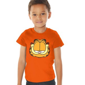 Toddler Boys' Garfield Face T-Shirt Orange - 1 of 4